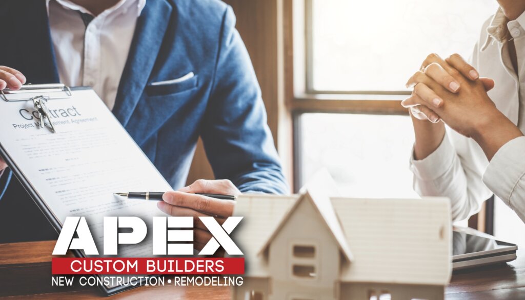 Comparison of custom builders vs home builders: A photo showing a side-by-side comparison of a custom-built home with unique architectural features and a standard home with a cookie-cutter design. The custom-built home has a front porch, dormer windows, and unique exterior finishes, while the standard home has a basic design with a simple front door and standard windows.